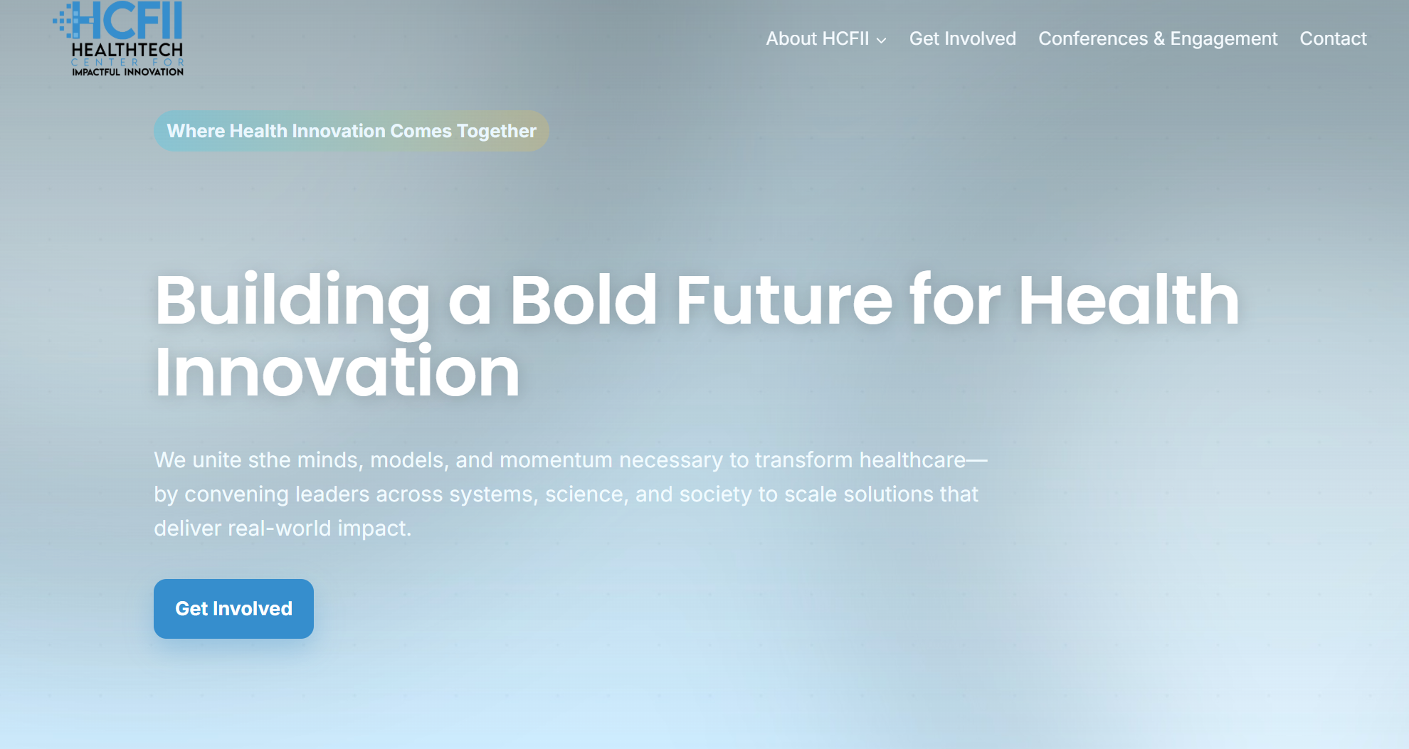 Current HCFII Tech homepage preview